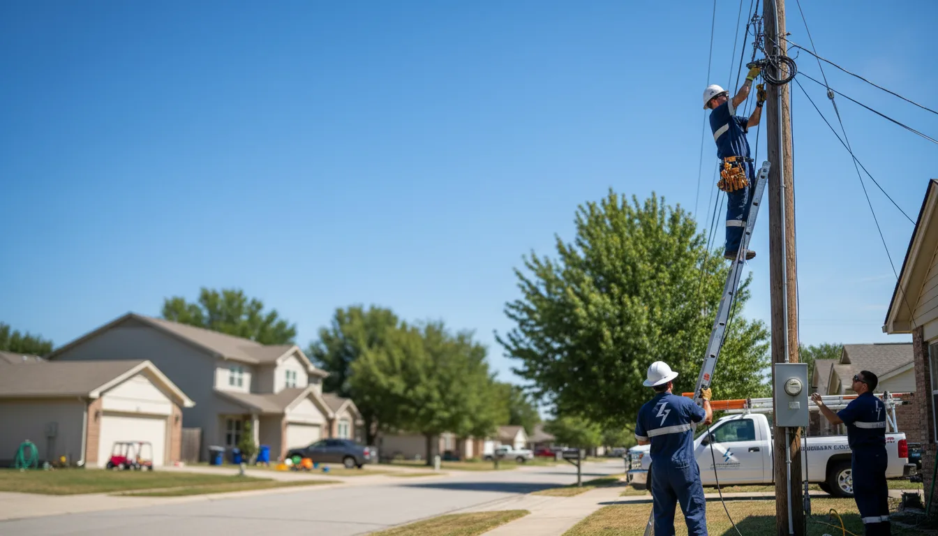 Residential electrician providing installation services in Mitchell, GA